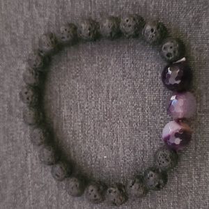 Lava rock bracelet